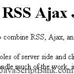 RSS AJAX Newsticker