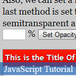 JavaScript OOP Tutorial to Simulate Window Browser © JavaScriptBank.com