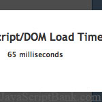 Testing the time to load JavaScript and DOM with jQuery