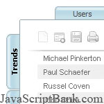 Javascript utiles Tab Navigation Bar Codes