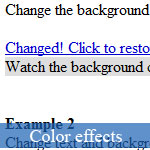 Simple JavaScript Code to Change HTML Element Color