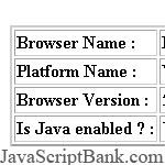 Browser Information script