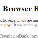 Browser Redirect