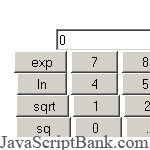 Basic Calculator 2 © JavaScriptBank.com