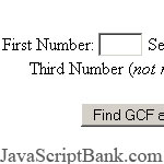 GCD/LCM Calculator © JavaScriptBank.com