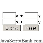 Hệ phương trình hai ẩn © JavaScriptBank.com