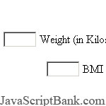 Metric BMI Calculator © JavaScriptBank.com