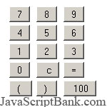 Máy tính đơn giản © JavaScriptBank.com