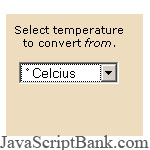Temperature Conversion Script © JavaScriptBank.com