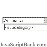 Catégorie de sélection © JavaScriptBank.com