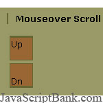 Mouseover Scroll Buttons