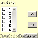 Item Pasing Listbox © JavaScriptBank.com