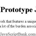 Prototype Javascript Library
