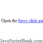 Cửa sổ 'không thể' tắt © JavaScriptBank.com