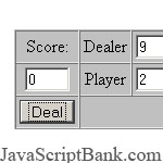 Blackjack © JavaScriptBank.com