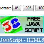 JavaScript Image Rotation script avec toile en HTML5