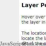 Layer Positioned at Event Location