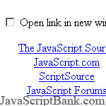 Open Links Option © JavaScriptBank.com