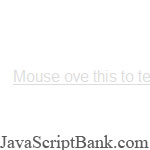 Textlink animation onmouseover