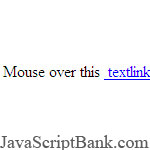 Textlink-Shaker onMouseOver