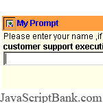 Lệnh Prompt được tùy biến © JavaScriptBank.com