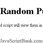 Random Puns © JavaScriptBank.com