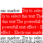 The powerfull text effect