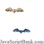 Bats around the mouse © JavaScriptBank.com