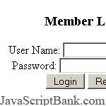 Login and Password script