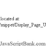 Current Document URL Displayer © JavaScriptBank.com