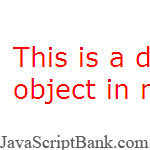 Chữ di chuyển khi nhấn nút © JavaScriptBank.com