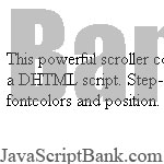 Flashlike zoom-fade-scroller © JavaScriptBank.com