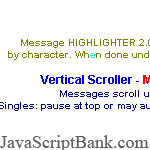 Highlighter Ticker 2 © JavaScriptBank.com