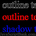 Outline/Shadow Text