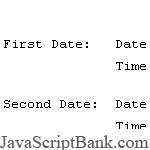 Date Difference script
