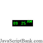 LCD Digital Clock © JavaScriptBank.com