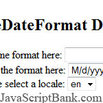 Simple Date Format library