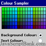 Chọn màu cho chữ và nền © JavaScriptBank.com