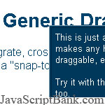 Generic Dragging Script © JavaScriptBank.com