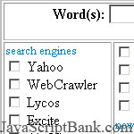 Many Search Engines © JavaScriptBank.com