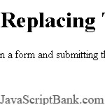 Replacing Text script © JavaScriptBank.com