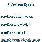 Scrollbar Color Wizard © JavaScriptBank.com