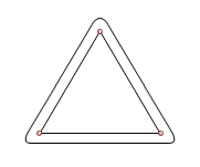 Triangular Inner Path to Stroke